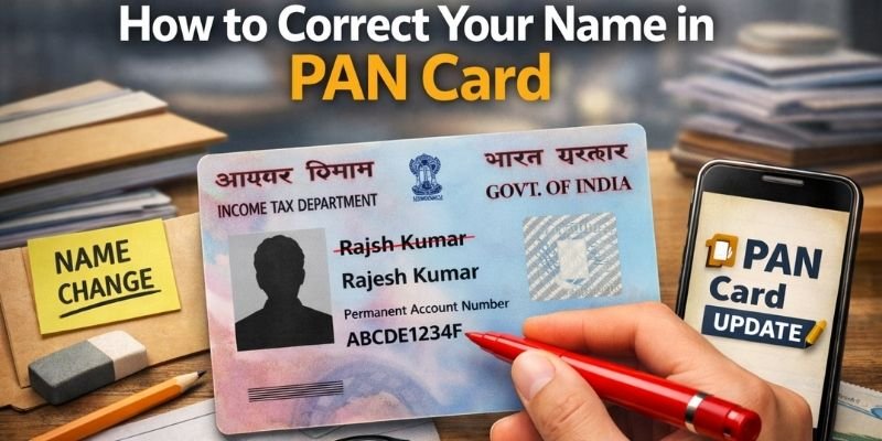 name correction in pan card, pan card name correction